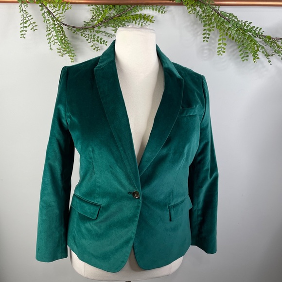 Talbots Jackets & Blazers - Talbots green velveteen blazer - 16